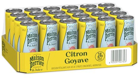 MAISON PERRIER & JUICE Boisson Gazeuse Citron Goyave 24 x 33cl