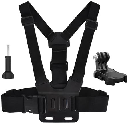 Handy Brustgurthalter, Kamera Smartphone Brustgurthalter, Kamera Handyhalterung Körper, Verstellbarer Brustgurt Halterung, Action Zubehör Kit, Multifunktions Handy Gurthalter Clips