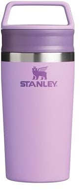 Stanley Cafe Kaffeebecher To Go 0.35L - Hält 4 Stunden Heiß - 5 Stunden Kalt - Edelstahl Thermobecher - Spülmaschinenfest - Einfacher Tragegriff - Coffee To Go Becher - Lilac