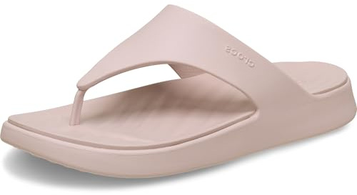 Crocs Damen Getaway Triangle Flip Flip-Flops, Quarz, 37 EU
