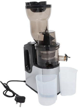 VICASKY Electric Fruit Juicer Automatic Cold Press Juicer Machine Wide Feed Chute Masticating Juice Squeezer for Citrus Lemon Grapefruit Vegetable Juice Extractor