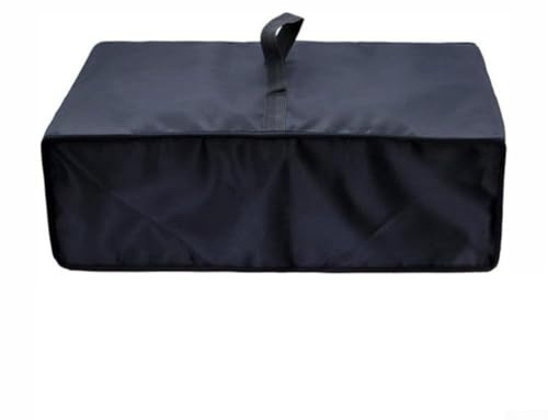 Honseadek Turntable Cover for Vinyl Record Player, Scratch Resistant 210D Oxford Cloth, Dust and UV Protection, Fits Most Models, Black