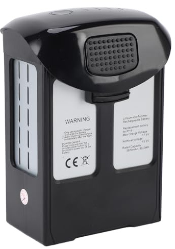 ZDETGU 5870 MAh 4er-Drohnen-Akku-Ersatz, Intelligenter Akku für 4 Pro 4A 4P+ 4Pro V2.0 RTK Multispektraler Langzeit-Sicherer für Luftaufnahmen
