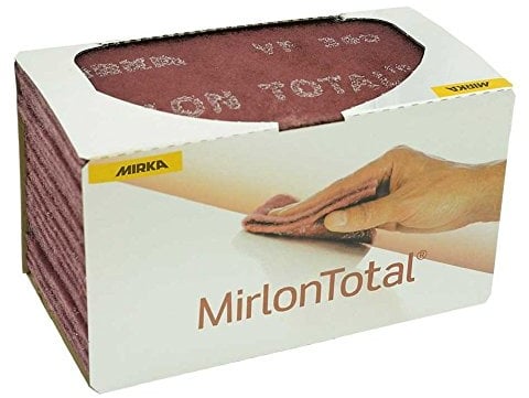 Mirka Mirlon Total 25 Stk Schleifvlies VeryFine Korn 360 Schleifpads, Schleiffleece zum Anschleifen, Entrosten, Schleifen, Polieren von Holz, Metall, Kunststoff, Edelstahl