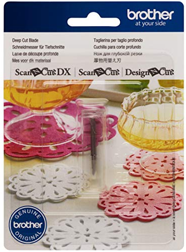 Brother ScanNCut Tiefschnittklinge CABLDF1, Zubehörklinge für Brother Schneidemaschinen, schneidet Materialien bis zu 2 mm Dicke, Schaum- und Balsaholz