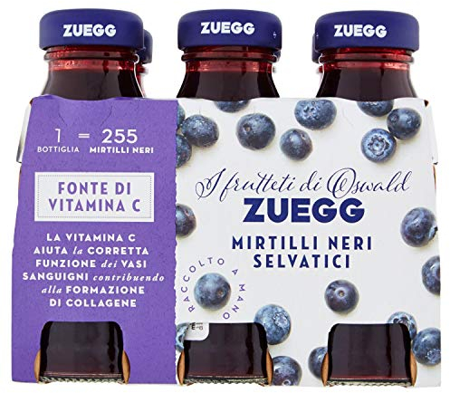 Zuegg, I frutteti di Oswald, Succo di mirtilli neri selvatici, 6 x 125ml