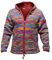 SHOPOHOLIC FASHION Uomo Foderata in Pile Tie Dye Hippie con Cappuccio Giacca Invernale in Lana - (Rosso/M)