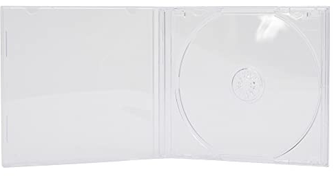 Dragon Trading®, custodie singole per CD/DVD, 10,4 mm, con vassoio trasparente, confezione da 25