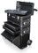 US PRO Black Work Center Plastic Steel Mobile Rolling Chest Trolley Cart cabinet 3 IN 1 Tool Box Wheels