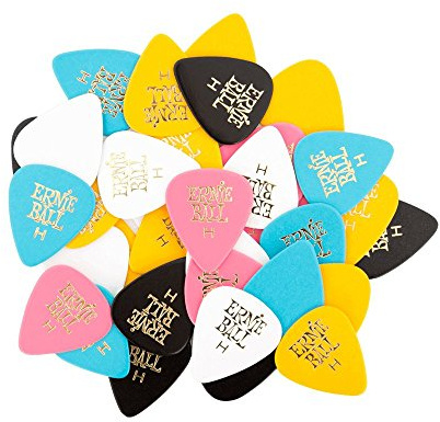 Ernie Ball Guitar Picks, Heavy, Assorted Colors, 144-pack (P09128)