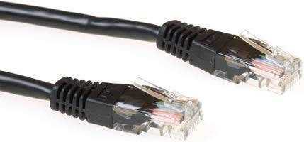 ACT CAT6 LAN Kabel U/UTP 1000Mbit/s PoE Vollkupfer, 5m Schwarz - IB8905 | ACT Essentials Bildschirmhalterung, Flach und Curved Monitore