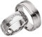 JC Trauringe 925er Sterling Silber Paar-Preis I Ehe-Ringe inkl. kostenloser Gravur I Verlobungsringe 7 mm breit inkl. Etui I Herren-Ring ohne & Damen-Ring mit Zirkonia-Steinen I Gr. 48 bis 72 I A20