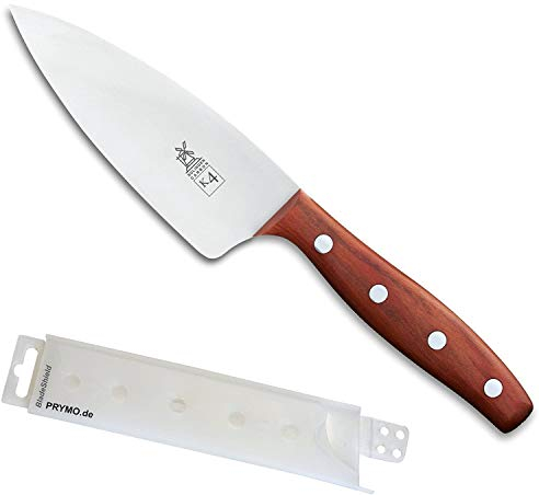 Windmühlenmesser K4 mittleres Kochmesser Carbonstahl Pflaume 13 cm inkl. PRYMO.de® Klingenschutz