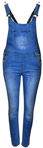 A2Z 4 Kids Girls Ripped Denim Dungaree Full Length Playsuit Age 5-13 | Adjustable Overall Style For Casual Days Holidays And Easy Comfort