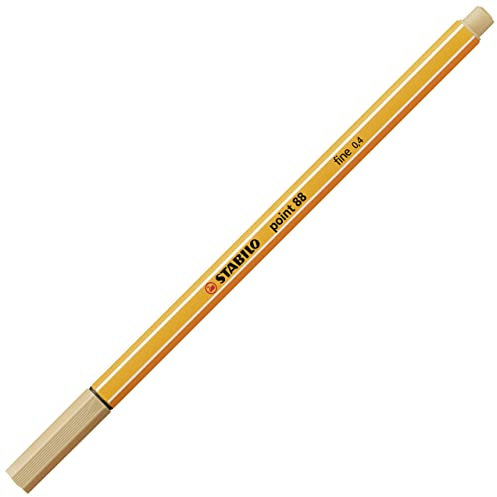 STABILO Fineliner Point 88, Strichst, rke: 0,4 mm, Ocker Hell, 1 Stück (1er Pack)