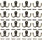 Umsole 10 Pieces Double Prong Robe Hook Retro Cloth Hanger with 20 Pieces Screws,Bronze