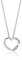 Orovi Halskette für Damen mit Diamant Weißgold 9 Karat (375) Brillianten 0.05Ct, mit Herz Anhänger Goldkette …