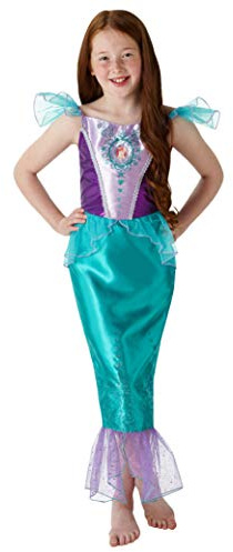 Rubie's Official Disney Princess Ariel Mermaid Gem Girls Costume, Kids Fancy Dress