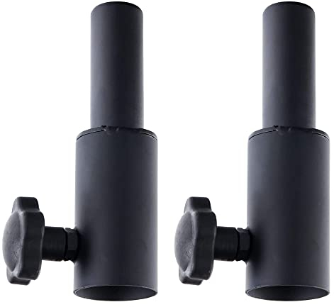 Pronomic Boxenstativadapter 35mm zu 25mm 2er Set (Flanschadapter aus Metall, solide Verarbeitung)