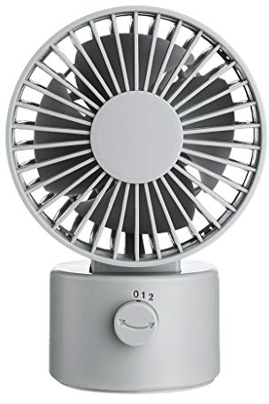 XF-Boutique Mini USB Fan Gadgets Escritorio De Oficina For El Hogar Pequeño De Doble Paleta Accesorios For Laptop Cool Ventilador Summer Cooler Gadgets Electrónicos (Color : Gray)