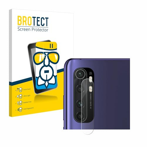BROTECT Lámina Cristales para Xiaomi Mi Note 10 Lite | (SÓLO Cámara) Transparente Protección Pantalla Made in Germany Dureza 9H Anti-Arañazos Protector Cristal
