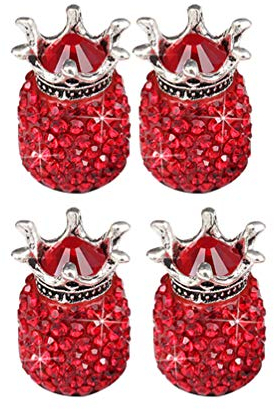 BESPORTBLE 4 Stück Kappen Ventil Auto Leuchtende Diamantkappe Reifenmarkierung Ventilkappen Reifenventilkappen Ventilkappen Blau Reifenluftkappe Auto Reifenabdeckung Wagen