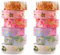 JPYZ Washi Tape,12 Rotoli Nastri Colorati,Nastri Adesivi Decorativi 5 mm di Larghezza, Decorazioni Fai da Te, Confezioni Regalo, Scrapbooking