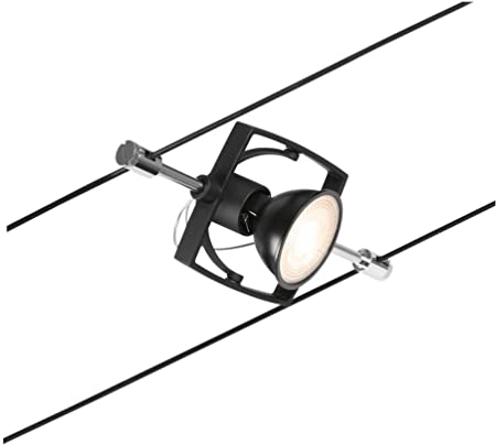 Paulmann Wire Spot MacII max1x10W GU5,3 Schwarz ma
