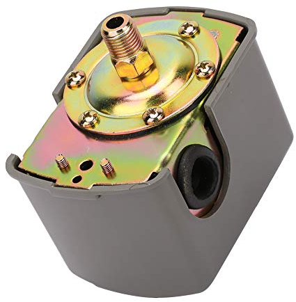 Chacerls Pressostato Pompa Acqua,G1/4 0.8-5.0 Bar Pressostato Autoclave,Interruttore di Controllo della Pressione della Pompa dell'Acqua Regolabile a Doppia Molla Pole