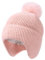 FURTALK Kleinkind Baby Wintermütze warm gefüttert Kinder Strickmütze mit Ohrenklappe Neugeborenes Pom Pom Beanie für Mädchen und Jungen