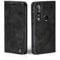 LBH Handyhülle für Huawei P30 Lite in Schwarz mit Karten- und Geldfach Smartphone Hülle mit Standfunktion Flip Case Schutzhülle Magnetverschluss Vintage