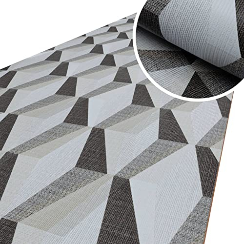 ANRO Küchenläufer Küchenteppich rutschfest Teppich Läufer Küche PVC pflegleicht Teppichläufer Flur abwaschbar Illusion 3D 160x52cm