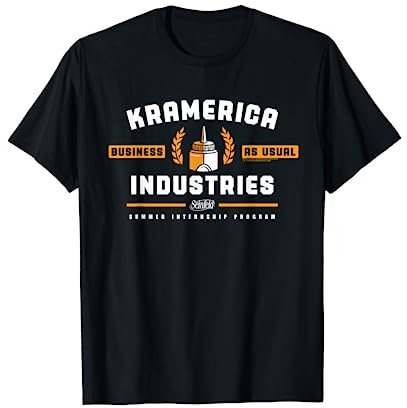 Seinfeld Unisex-Erwachsene Klassisch geschnitten T-Shirt Schwarz S Crew-Ausschnitt Kurzarm