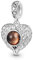 GNOCE Charm Anhänger Projektion Personalisierter Foto Anhänger Herz Bead für Charm Armband Schmuck Geschenk für Damen Herren (Herz)