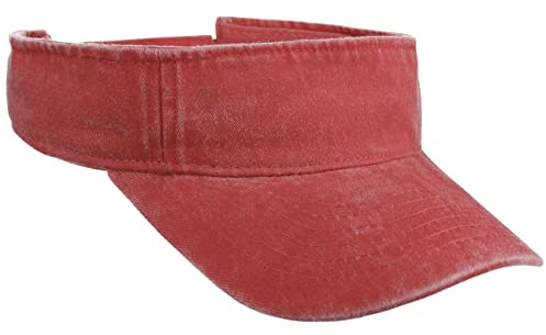 Lipodo Washed Cotton Visor Uni einfarbig Damen und Herren Frühling Sommer