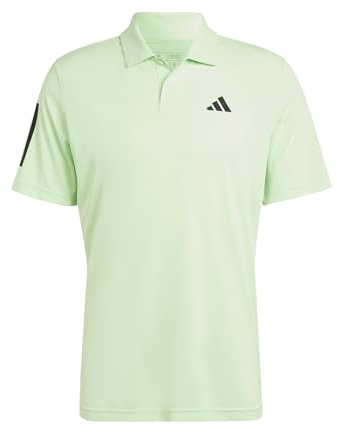 adidas Herren Club 3-Stripes Tennis Polo Shirt, Semi Green Spark, S