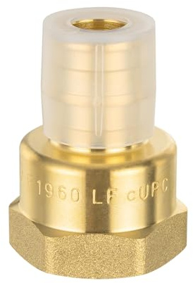 EFIELD - Confezione da 10 raccordi a espansione a freddo in ottone Pex-A da 1/2 x 1/2, adattatore NPT femmina, certificato ASTM F1960, UPC