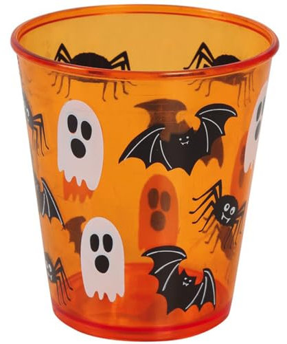 PARTY DISCOUNT NEU Halloween-Trinkbecher aus stabilem Kunststoff, ca. 10cm