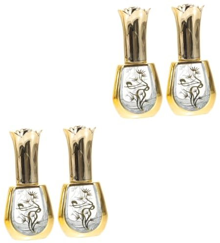 FRCOLOR 2sets Elegant Glass Perfume Atomiser Refillable Mini Travel Size Spray Bottle for Essential Oils 2pcs*2