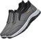 Scarpe Uomo Pianta Larga Sandali Larghi Comodi Scamosciato Uomo Scarpe da Ginnastica Sneakers Basse Scarpe Stringate Mocassini Scarpe Barca Casual Slip on,Grigio,42/260mm