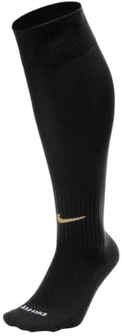 Nike U Nk Classic II CSH OTC Tm 132 Calzini Alti al Ginocchio, Black/Jersey Gold, M Unisex-Adulto