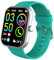 Jugeman Smartwatch Herren Damen mit Telefonfunktion, 1,96 Zoll HD-Smart Watch für Herren Damen Fitnessuhr IP68 Wasserdicht Herzfrequenz/Schlafmonitor/Schrittzähler, Fitness für Android iOS Cyan