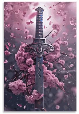The Broken Katana Poster, Kunstwerke, Leinwand, Zimmer, ästhetische Wandkunst, Drucke, Heimbild, Gemälde, moderne Dekoration, 30 x 45 cm