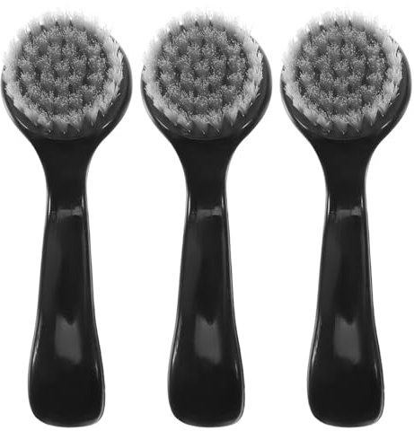 FOMIYES Facial Cleansing Brush Large Sheep Horn Face Wash Scrubber Soft Bristle Manual Exfoliating Tool for Deep Skin Cleaning and Makeup Removal