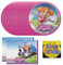 Amscan Paw Patrol – Skye Teller und Lunch-Servietten, 22,9 cm, offizielles Lizenzprodukt, inklusive Happy Birthday-Knopf, 3 Stück, Partyzubehör