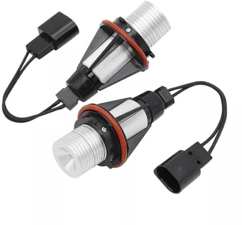 Merautop SJ 2 bombillas Angel Eye para luz de estacionamiento delantera de repuesto para 1.er E87 5.er E39 E60 E61 6.er E63 E64 7.er E65 E66 X3 E83 X5 E53 63126929309 63126916097 6312694048