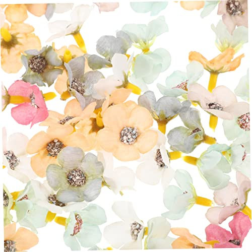 STOBAZA 100stücke Künstliche Blumen Köpfe Mini Seidenblumen Für Hochzeits Und Partydekoration Vivid Kunstblüten Für Kränze Tischdeko Heim Und Fotografiegestaltung