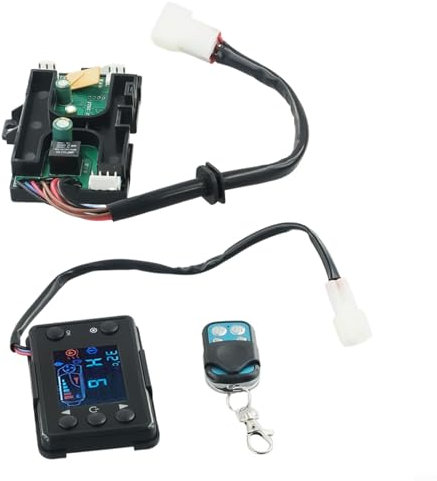 Emiif Contrôleur de chauffage Air Diesel à distance pour chauffage de stationnement à distance LCD moniteur commutateur carte mère pour 3KW 5KW 8KW (12V)