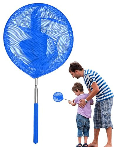 Swimming Pool Net - Pool Skimmer Fishing Nets | Pool Nets For Cleaning With Pole | Cleaner Net, Small Pool Net Skimmer, Stainless Steel Pool Skimmer Net With Pole For Kids, Outdoor