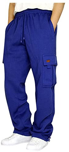 Pantalon De Travail Combat Militaire Pantalon Cargo Grande Taille Pantalon Randonnée avec Poche Pantalon Leger Chic Vetement Idee Cadeau Bleu L